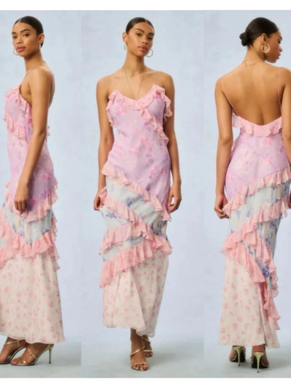 LoveShackFancy  Rialto Ruffled Maxi  Dress in Blooming Paradise